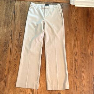 Banana Republic Classic Straight-Leg Trousers in Light Beige